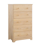 Hardwood 5 Drawer chest