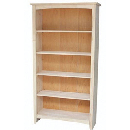 Hardwood Bookcase 60" High